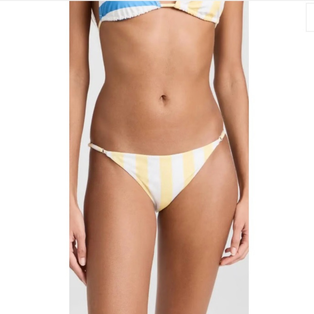 Staud Striped Bikini Bottoms